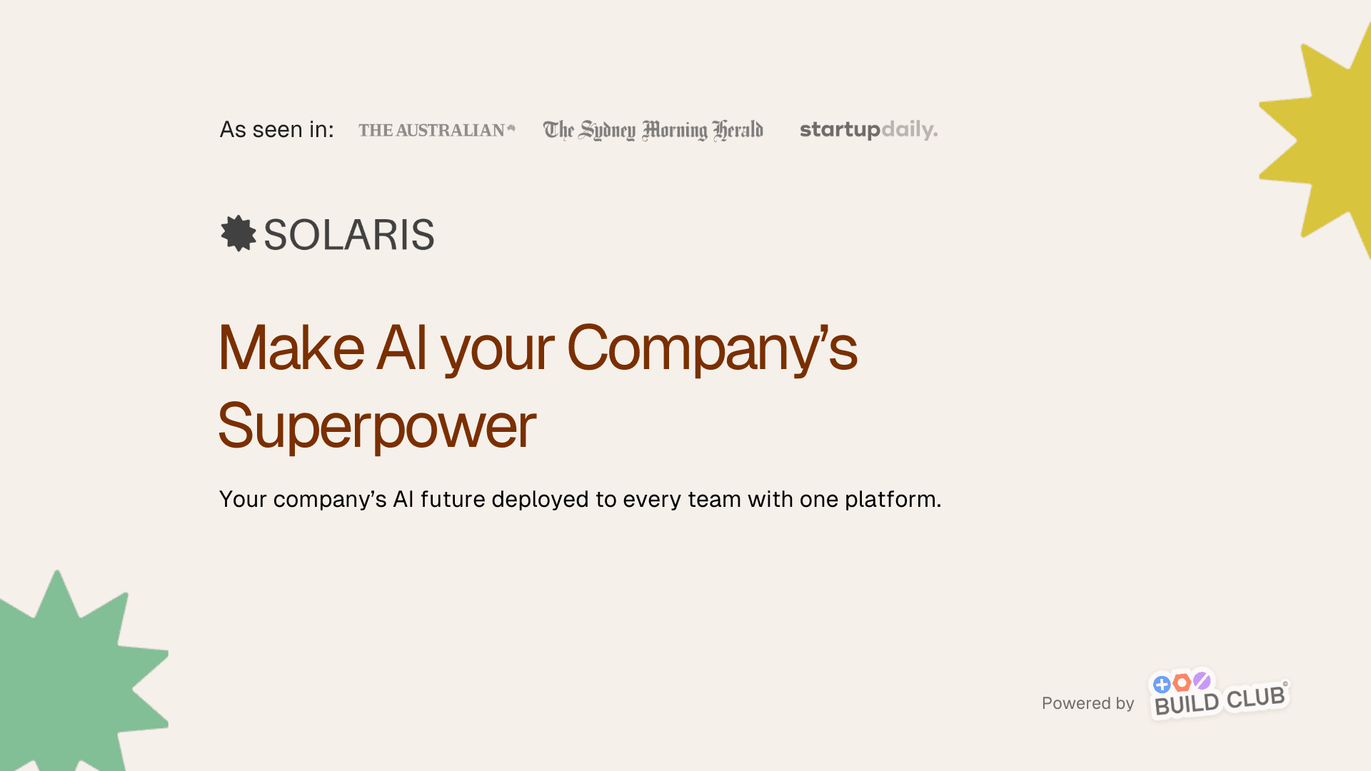 Thumbnail of Solaris by Build Club