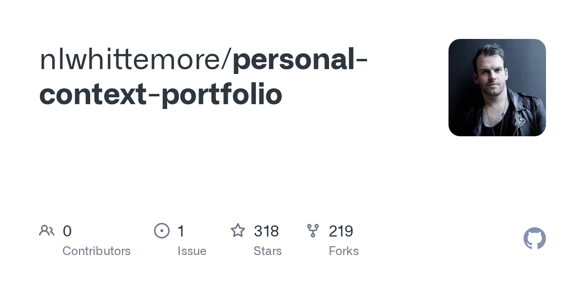 Thumbnail of GitHub - nlwhittemore/personal-context-portfolio