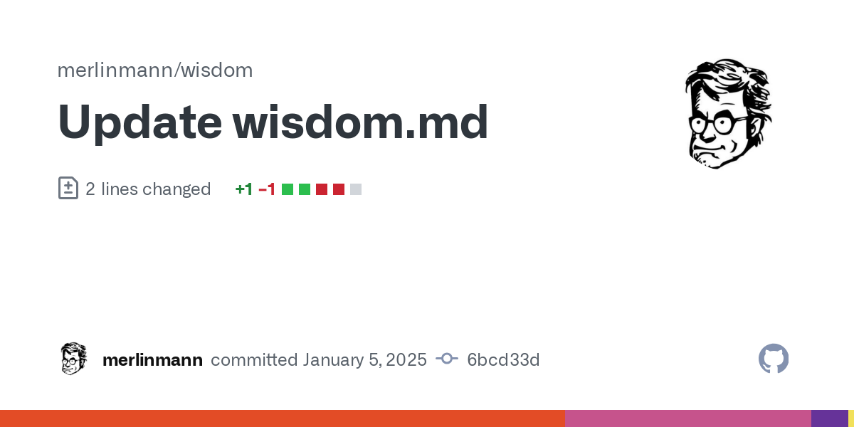 Thumbnail of Update wisdom.md · merlinmann/wisdom@6bcd33d