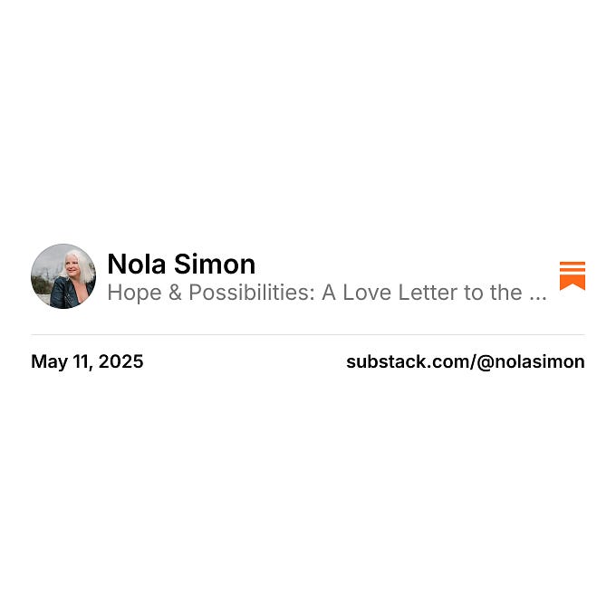 Thumbnail of Nola Simon on Substack