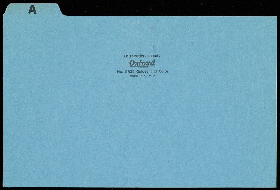 Thumbnail of Recipe card file