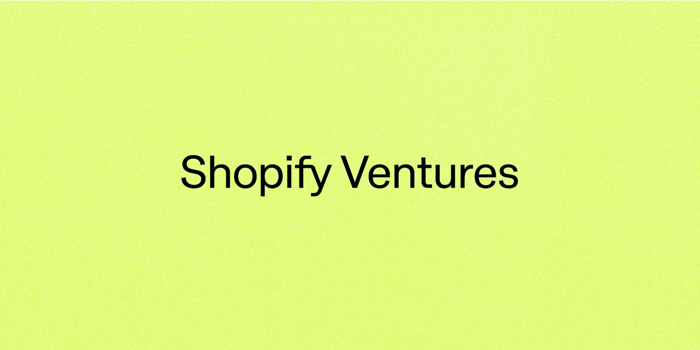 Thumbnail of Shopify Ventures