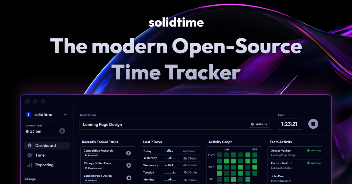 Thumbnail of solidtime - The Modern Open Source Timetracker