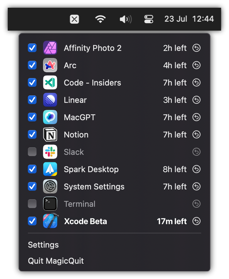 Thumbnail of MagicQuit - Your MacOS Efficiency Tool