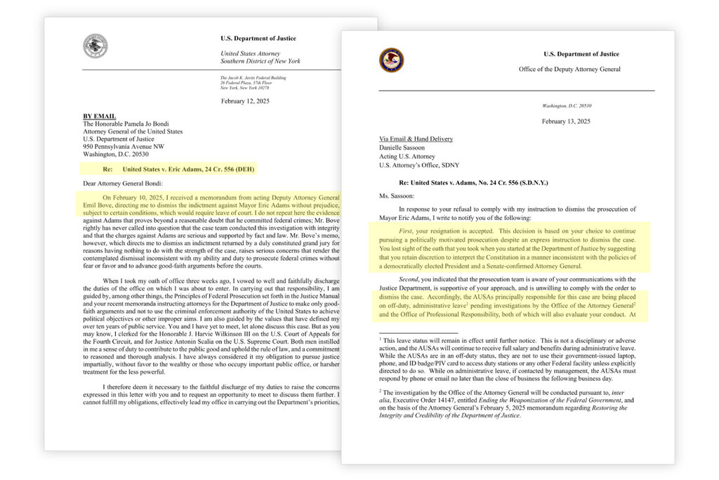 Thumbnail of Danielle Sassoon’s Letter to Attorney General Pam Bondi, Annotated