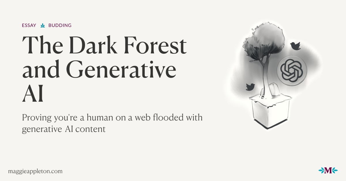 Thumbnail of The Expanding Dark Forest and Generative AI
