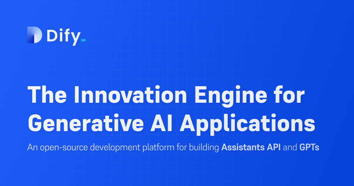 Thumbnail of Dify.AI · The Innovation Engine for Generative AI Applications