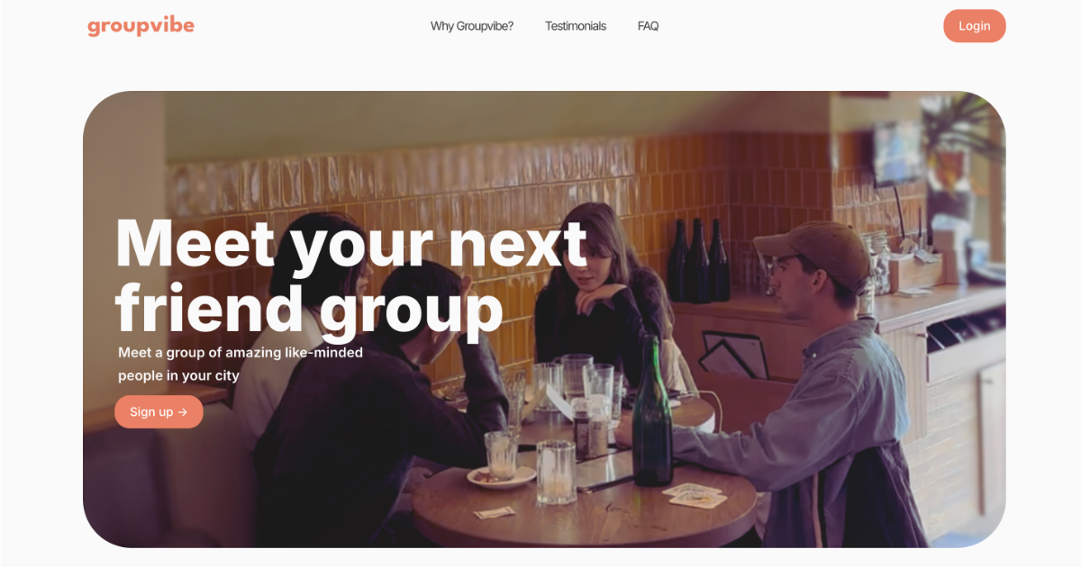 Thumbnail of Groupvibe | Make Friends & Meet New People