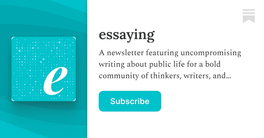 Thumbnail of essaying | Tressie McMillan Cottom | Substack
