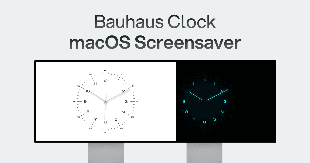 Thumbnail of Bauhaus Clock - Elegant Timepiece Screensaver for macOS