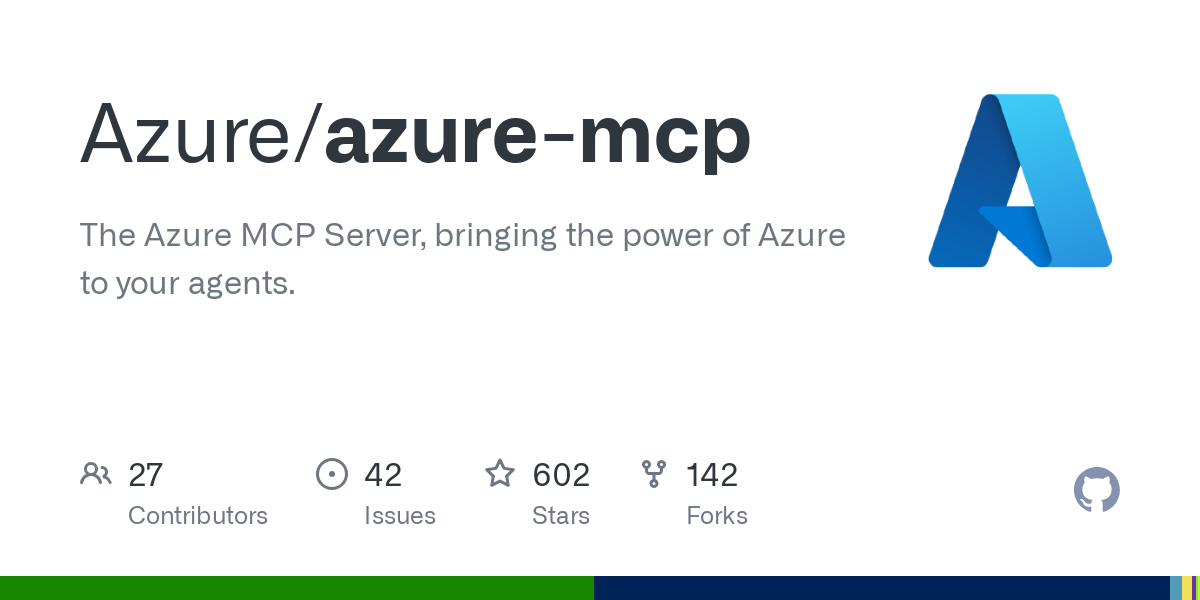 Thumbnail of GitHub - Azure/azure-mcp: The Azure MCP Server, bringing the power of Azure to your agents.