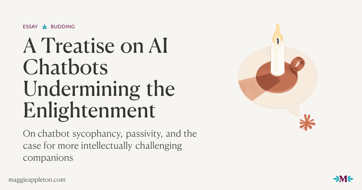 Thumbnail of A Treatise on AI Chatbots Undermining the Enlightenment