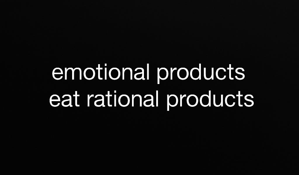 Thumbnail of emotional products eat rational products