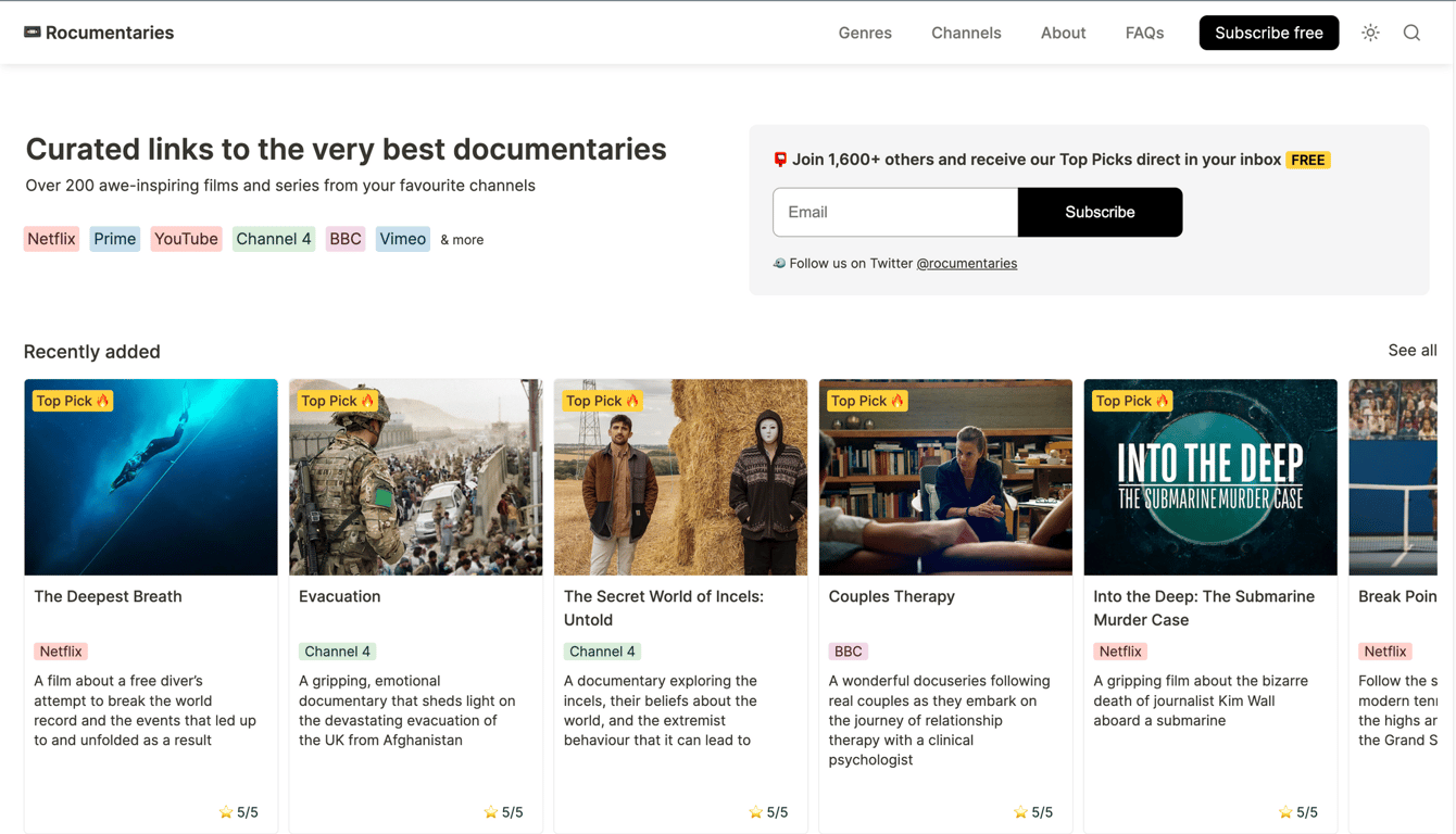 Thumbnail of Rocumentaries