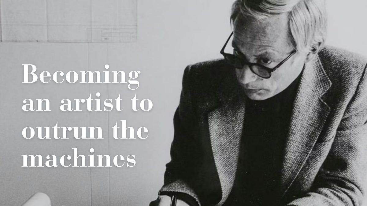 Thumbnail of Becoming an artist to outrun the machines