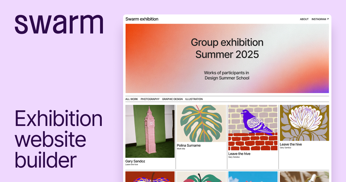 Thumbnail of Swarm – Exhibition website builder