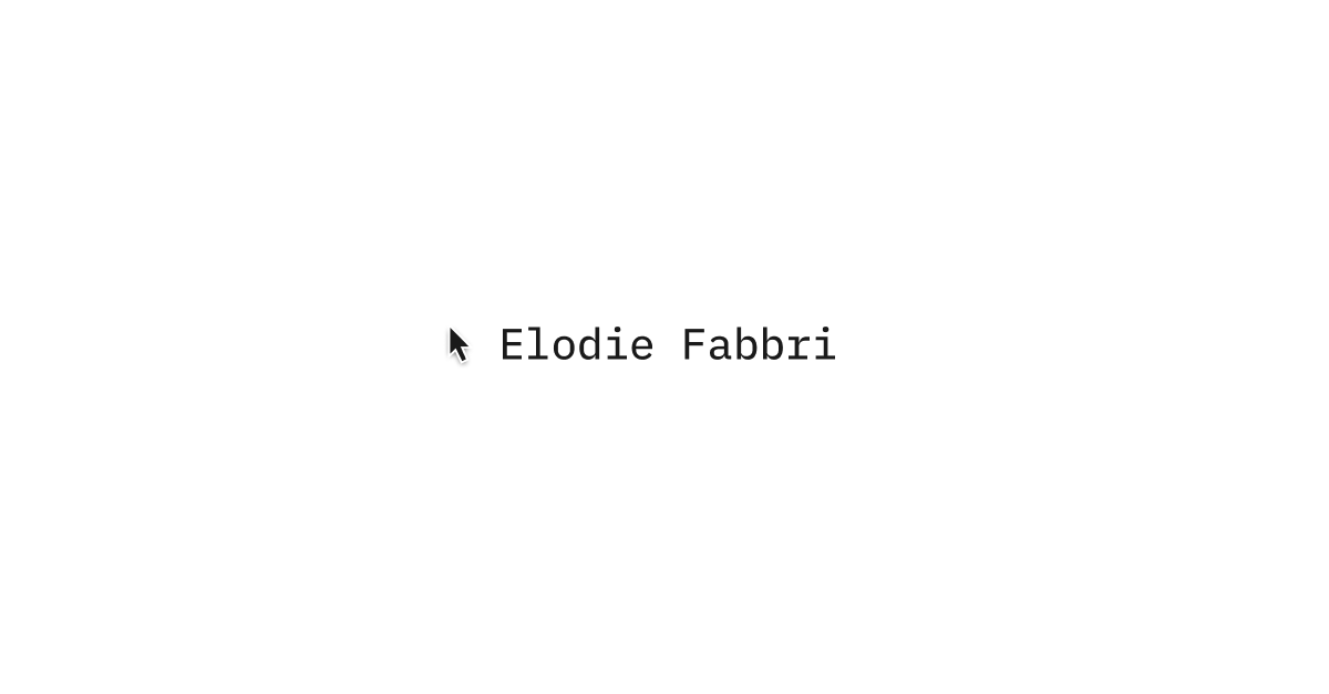 Thumbnail of Elodie Fabbri