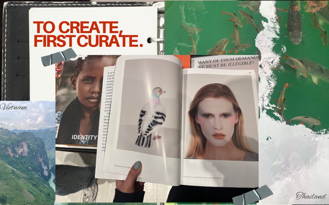 Thumbnail of To create, curate what you let in