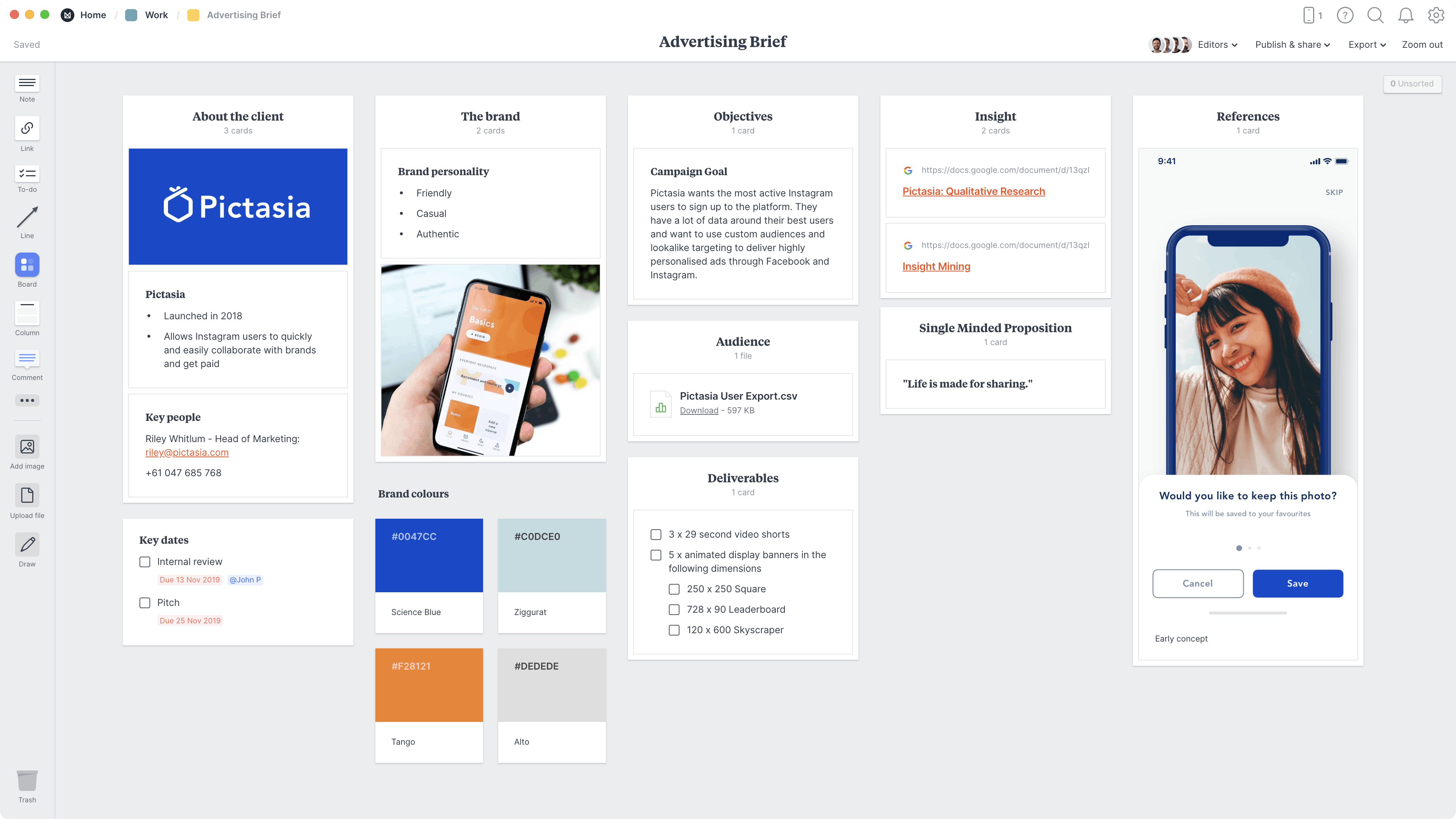 Thumbnail of Free 20+ inspiring creative brief templates & examples - Milanote