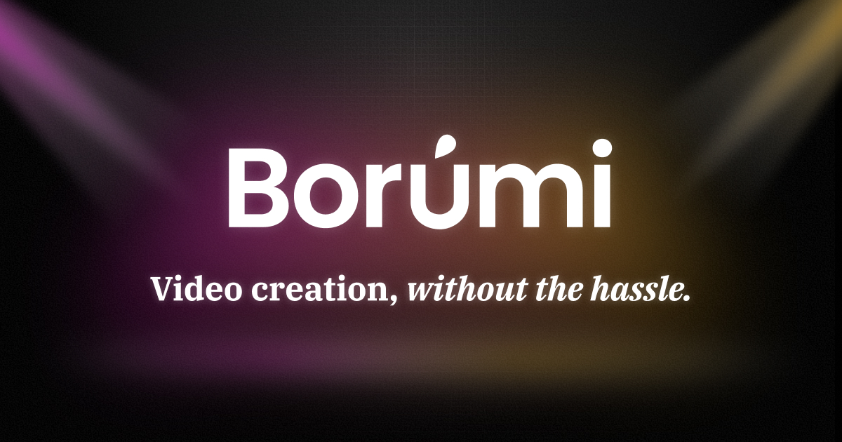 Thumbnail of Borumi - Video creation, without the hassle.