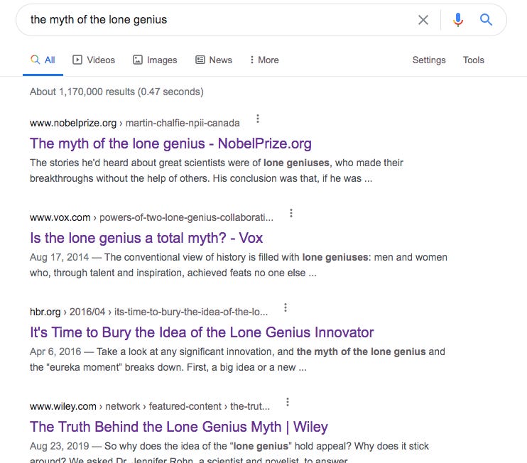 Thumbnail of The Myth of the Myth of the Lone Genius — LessWrong