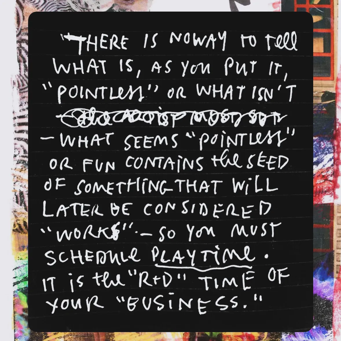 Thumbnail of What seems pointless - Austin Kleon