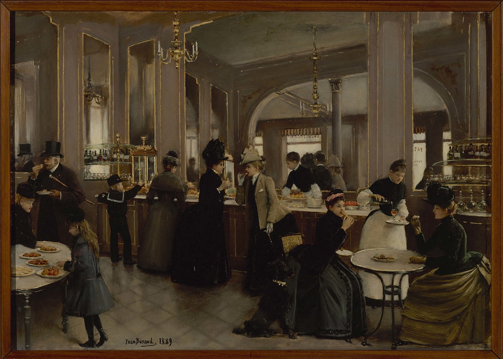 Thumbnail of File:Béraud - La pâtisserie Gloppe, 1889.jpg - Wikimedia Commons