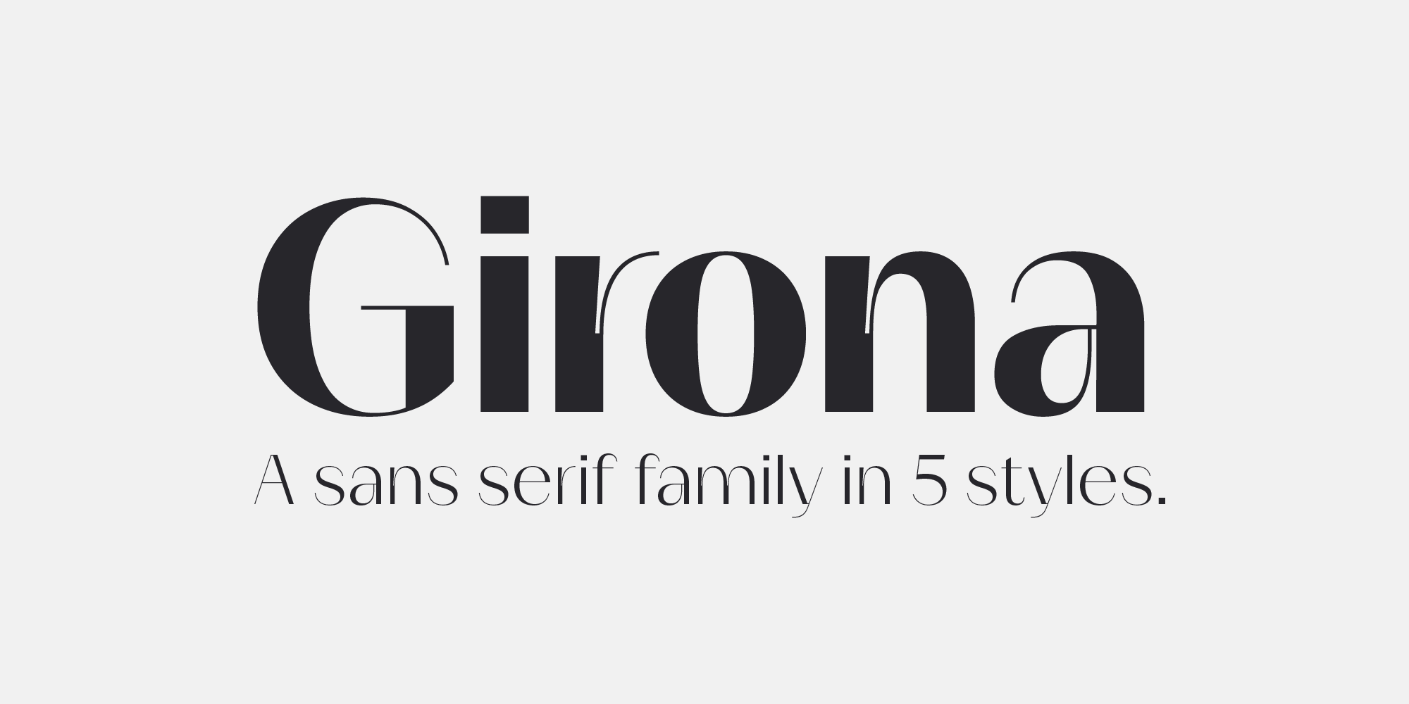 Thumbnail of Girona – Elegant, Contrasting Sans-Serif Font Family