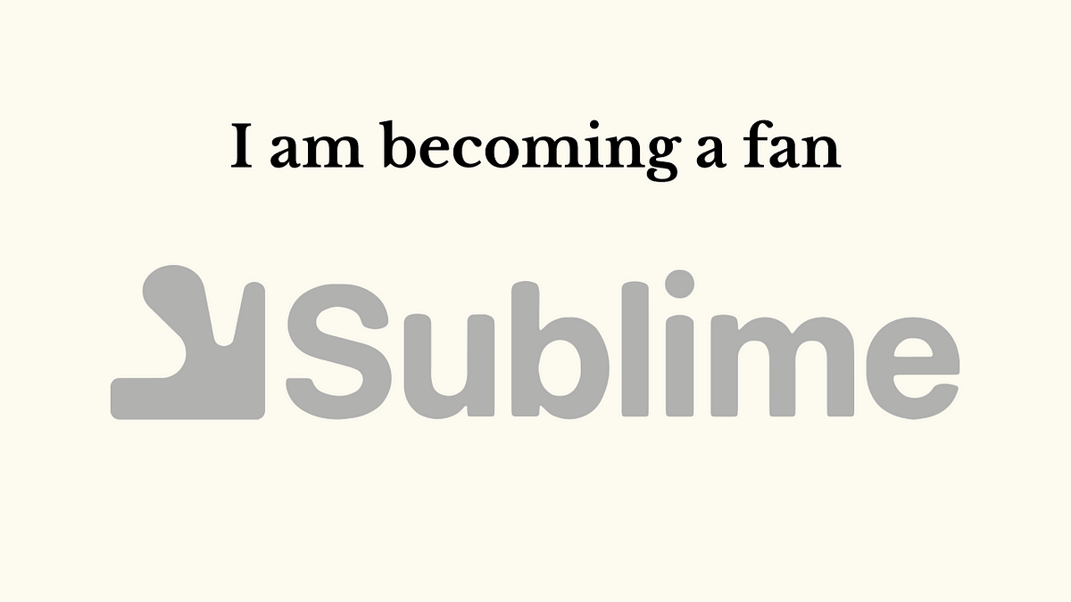 Thumbnail of Discovering the Power of Sublime: A New Kind of Second Brain