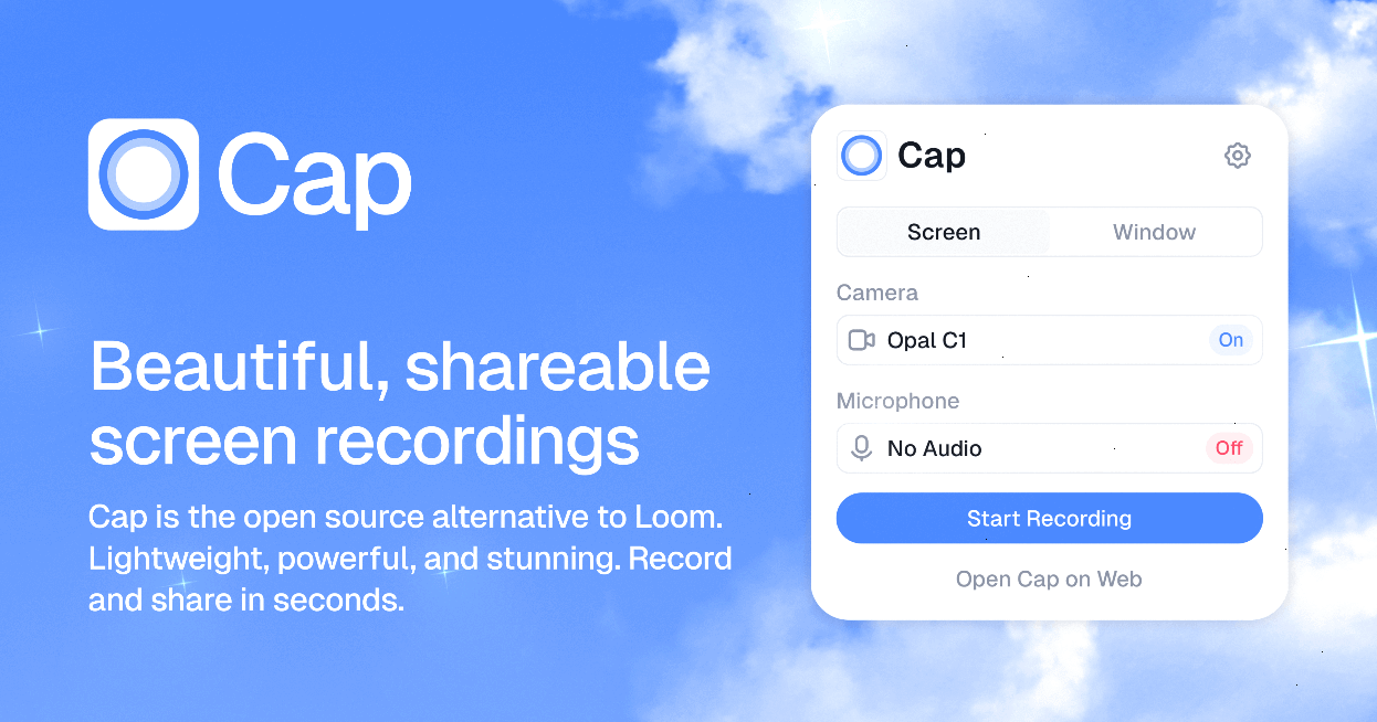 Thumbnail of Cap — Beautiful screen recordings, owned by you.