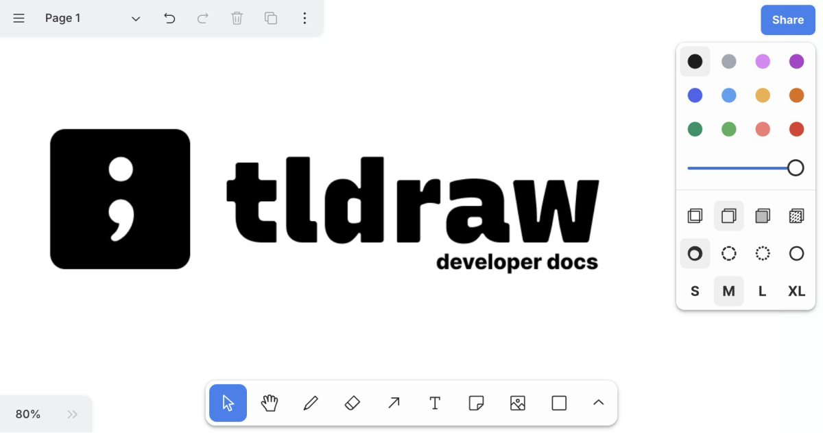 Thumbnail of The infinite canvas SDK • tldraw