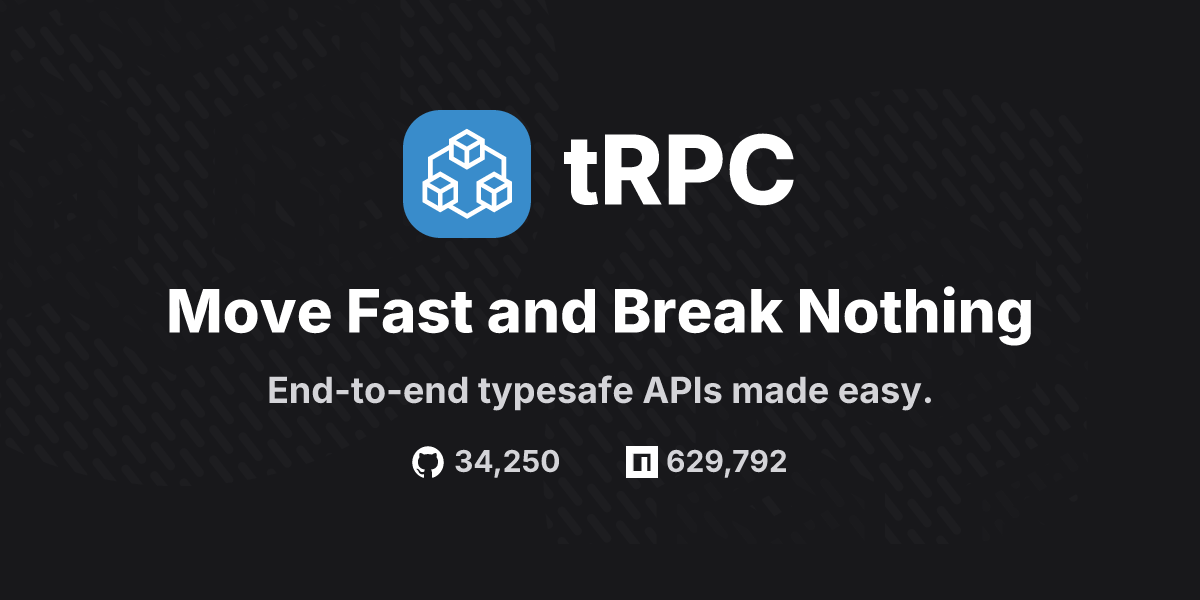 Thumbnail of tRPC - Move Fast and Break Nothing. End-to-end typesafe APIs made easy. | tRPC