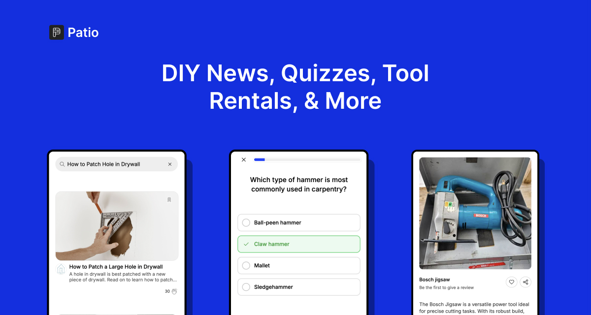 Thumbnail of Patio | DIY News, Quizzes, Tool Rentals, & More