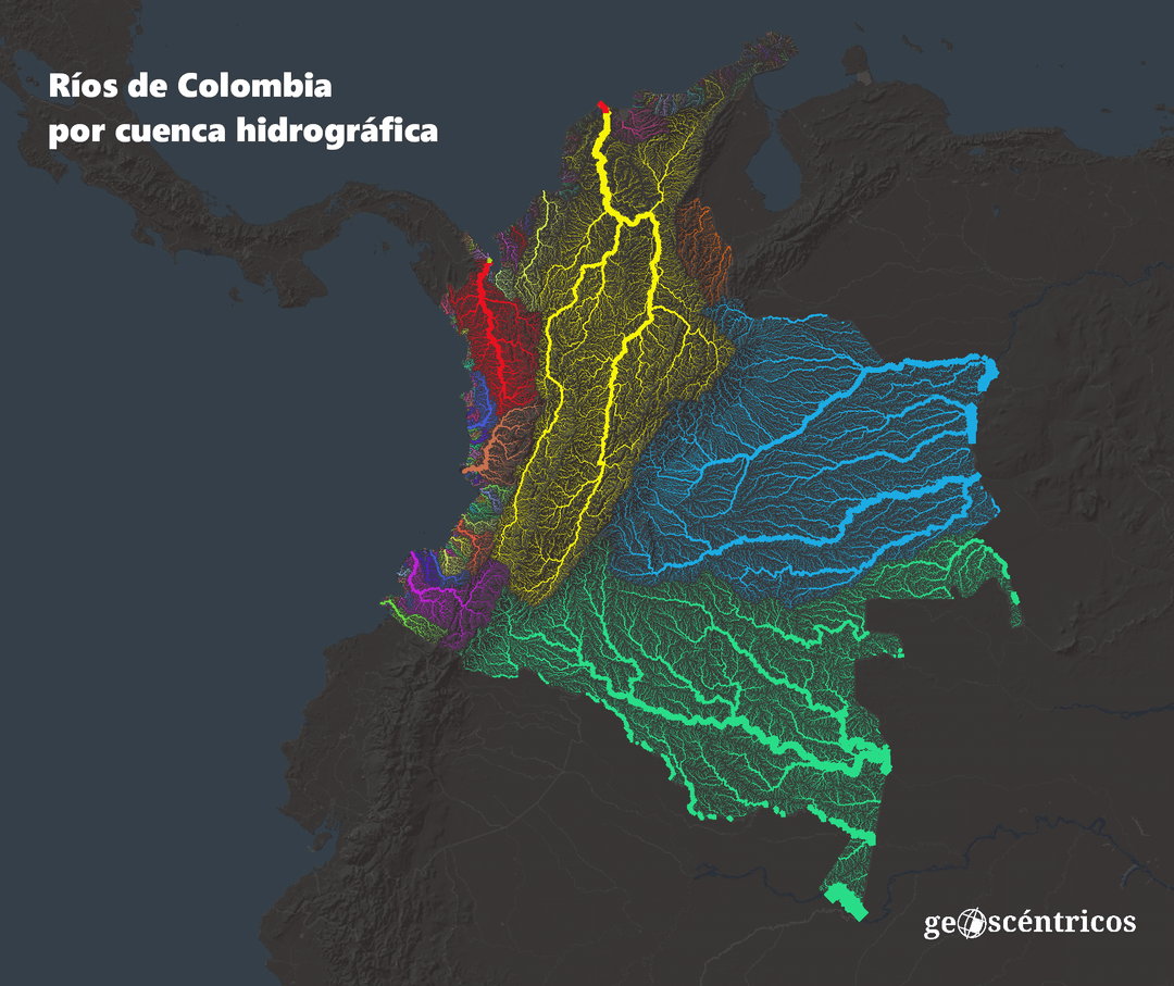 Thumbnail of Rivers of Colombia by Watershed