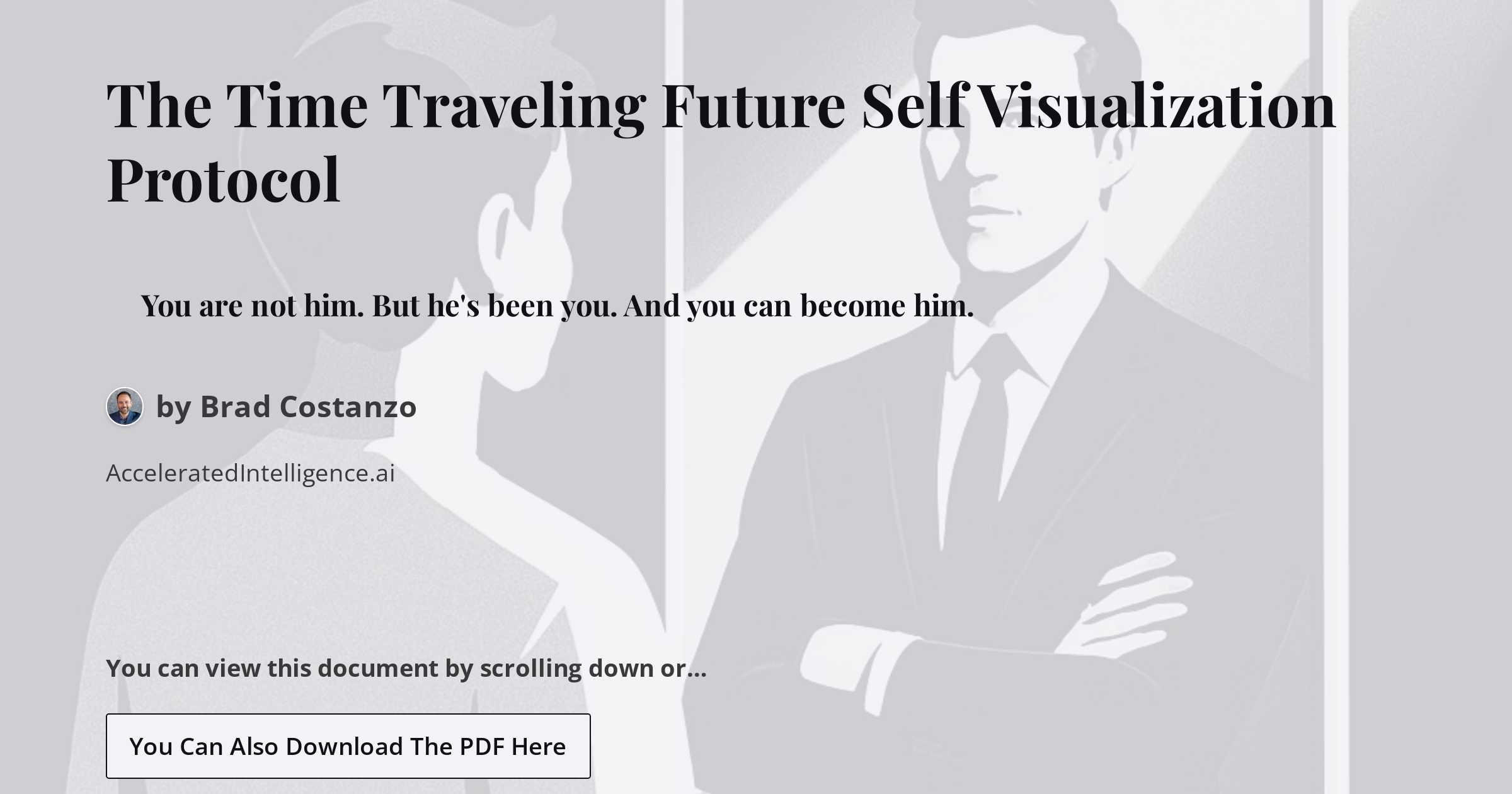 Thumbnail of The Time Traveling Future Self Visualization Protocol