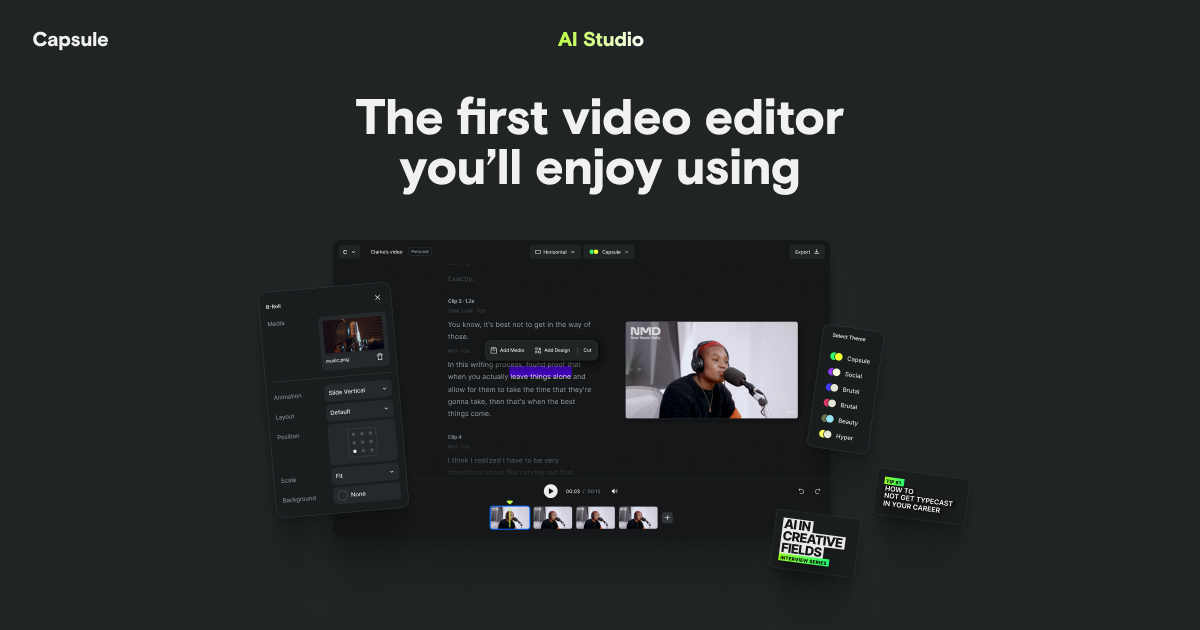 Thumbnail of AI Studio | The Future of Video Editing for Teams