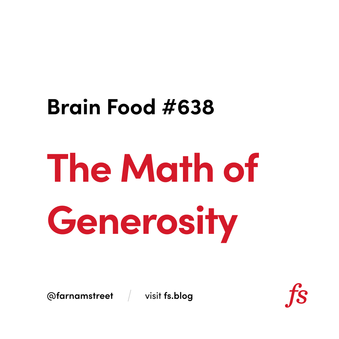 Thumbnail of The Math of Generosity