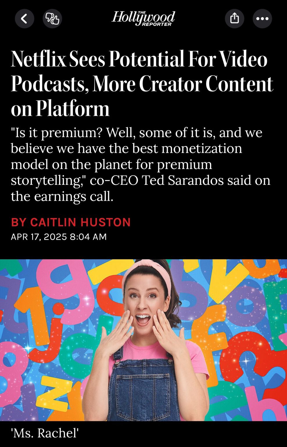 Thumbnail of #netflix #streamingstrategy #creatorcontent #videopodcasts #mediatrends… | Adi T. | 20 comments