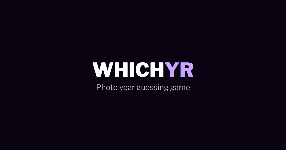 Thumbnail of Which Year - Photo Year Guessing Game