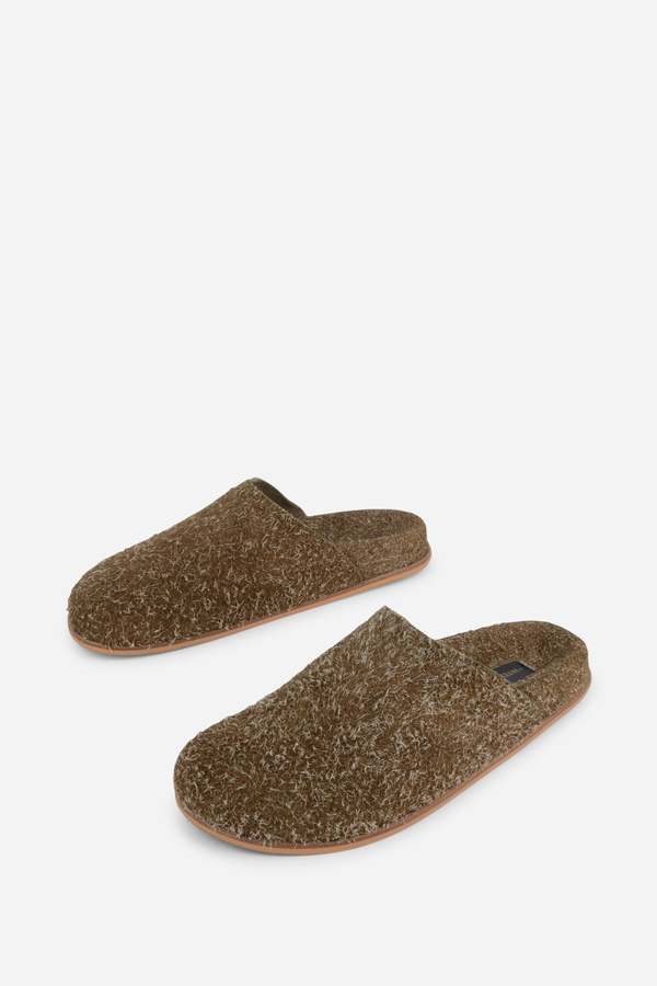 Thumbnail of INTENTIONALLY __________. Agatha Brushed Suede Slip On Mule on Garmentory