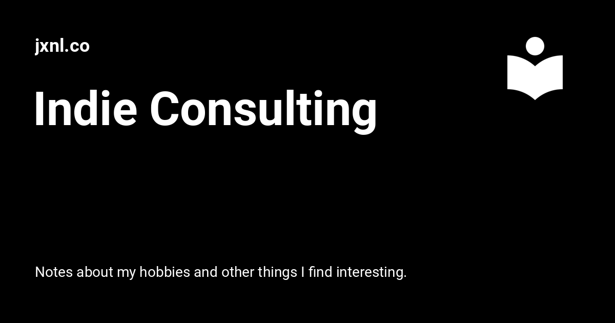 Thumbnail of Indie Consulting - jxnl.co
