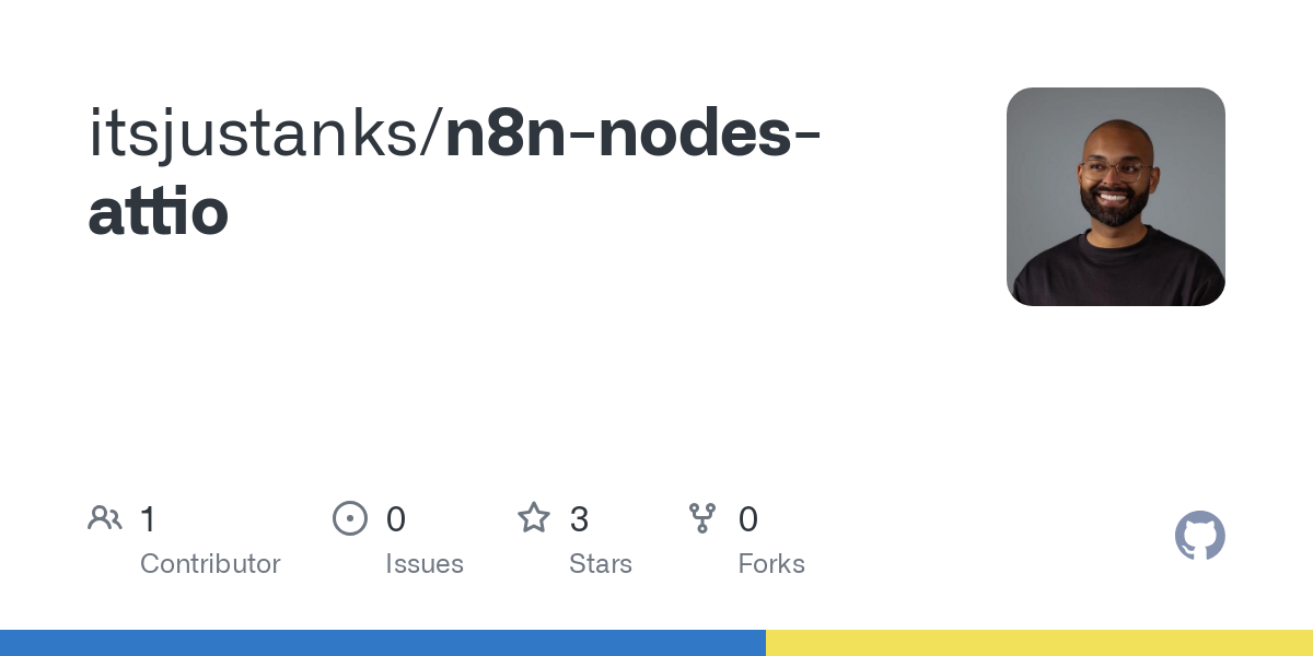 Thumbnail of GitHub - itsjustanks/n8n-nodes-attio