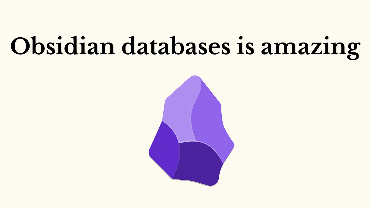 Thumbnail of Obsidan just got databases—here is why that matters