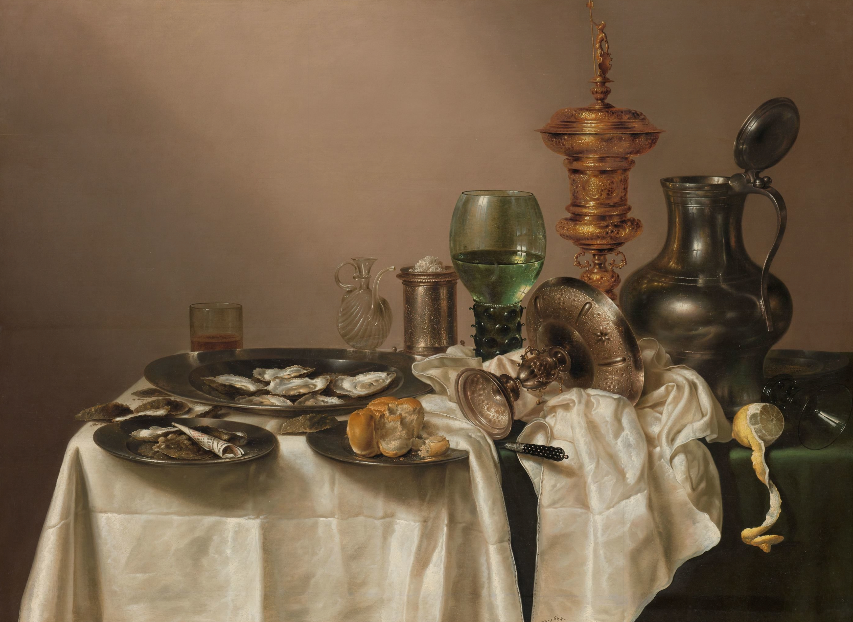 Thumbnail of Still Life with a Gilt Cup, Willem Claesz Heda, 1635 - Rijksmuseum