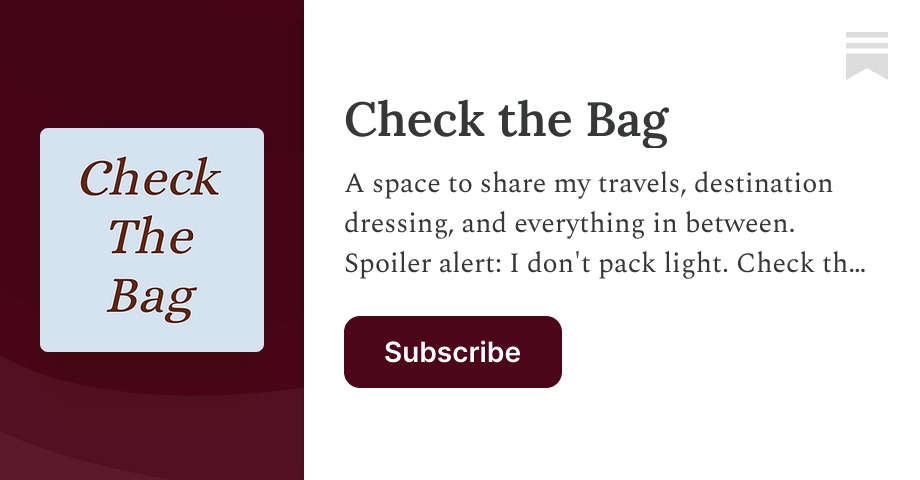 Thumbnail of Check the Bag | Olivia Marcus | Substack