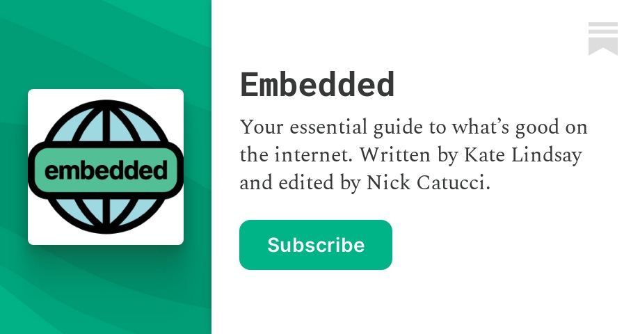 Thumbnail of Embedded | Nick Catucci | Substack