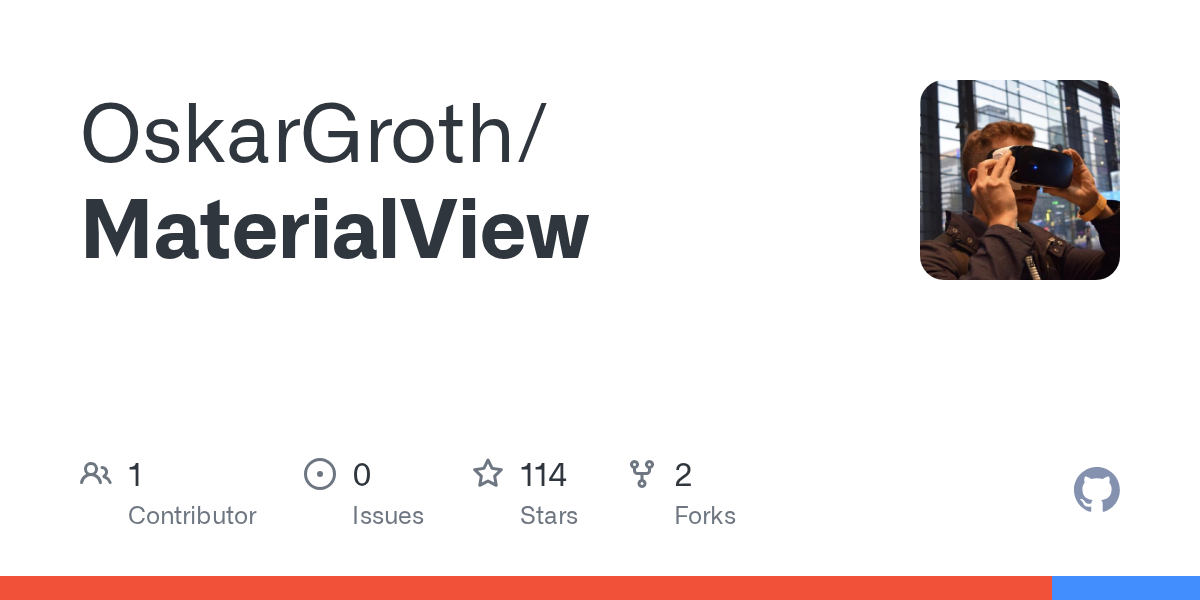 Thumbnail of GitHub - OskarGroth/MaterialView