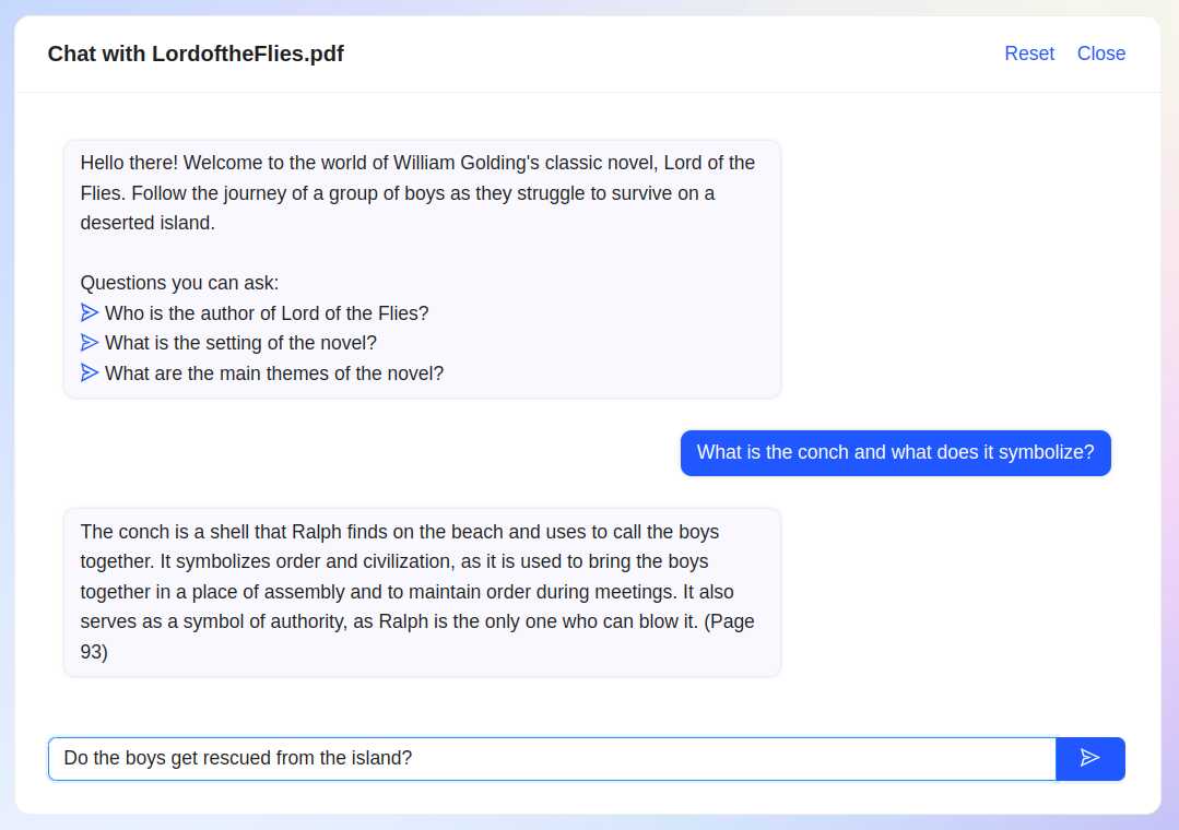 Thumbnail of ChatPDF - Chat with any PDF!