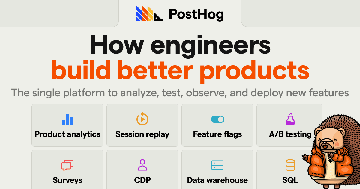Thumbnail of PostHog - How developers build successful products