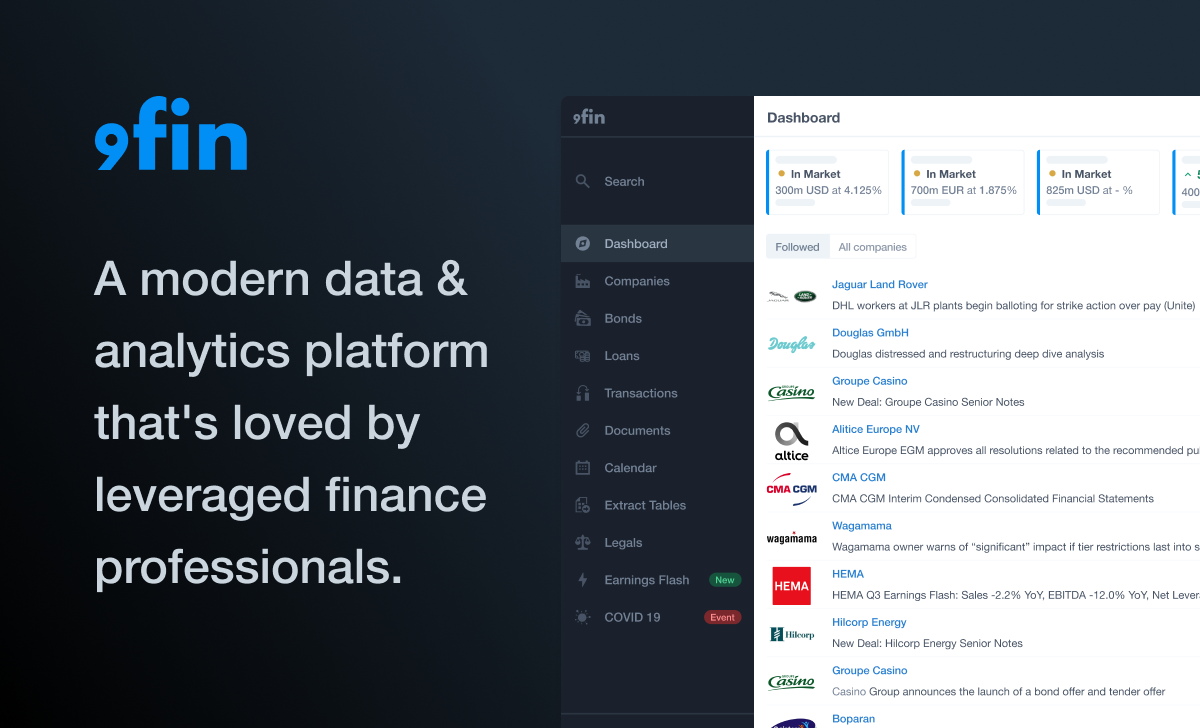 Thumbnail of 9fin - The faster, smarter way to find leveraged finance intelligence